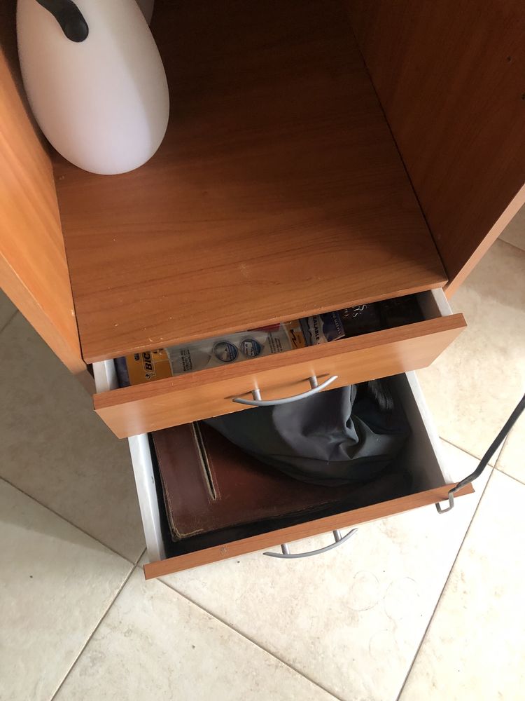 Escritorio de madeira completo barato