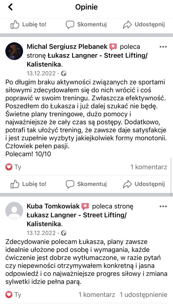 Trener personalny Poznań/Prowadzenie Online