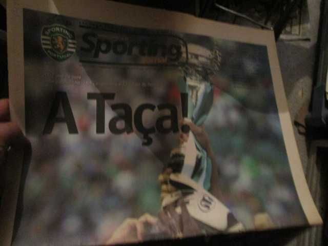 jornal vintage SCP Sporting vence Taça de Portugal