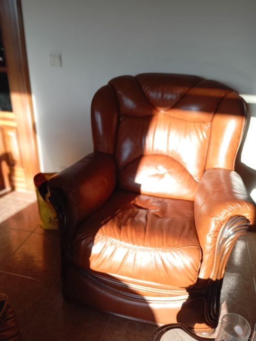 Vendo sofás de couro