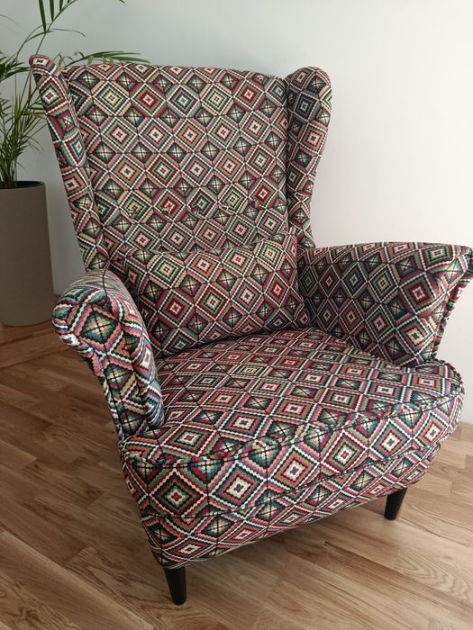 Uszak wielokolorowy kolor romby multi hiszpańska tkanina żakardowa