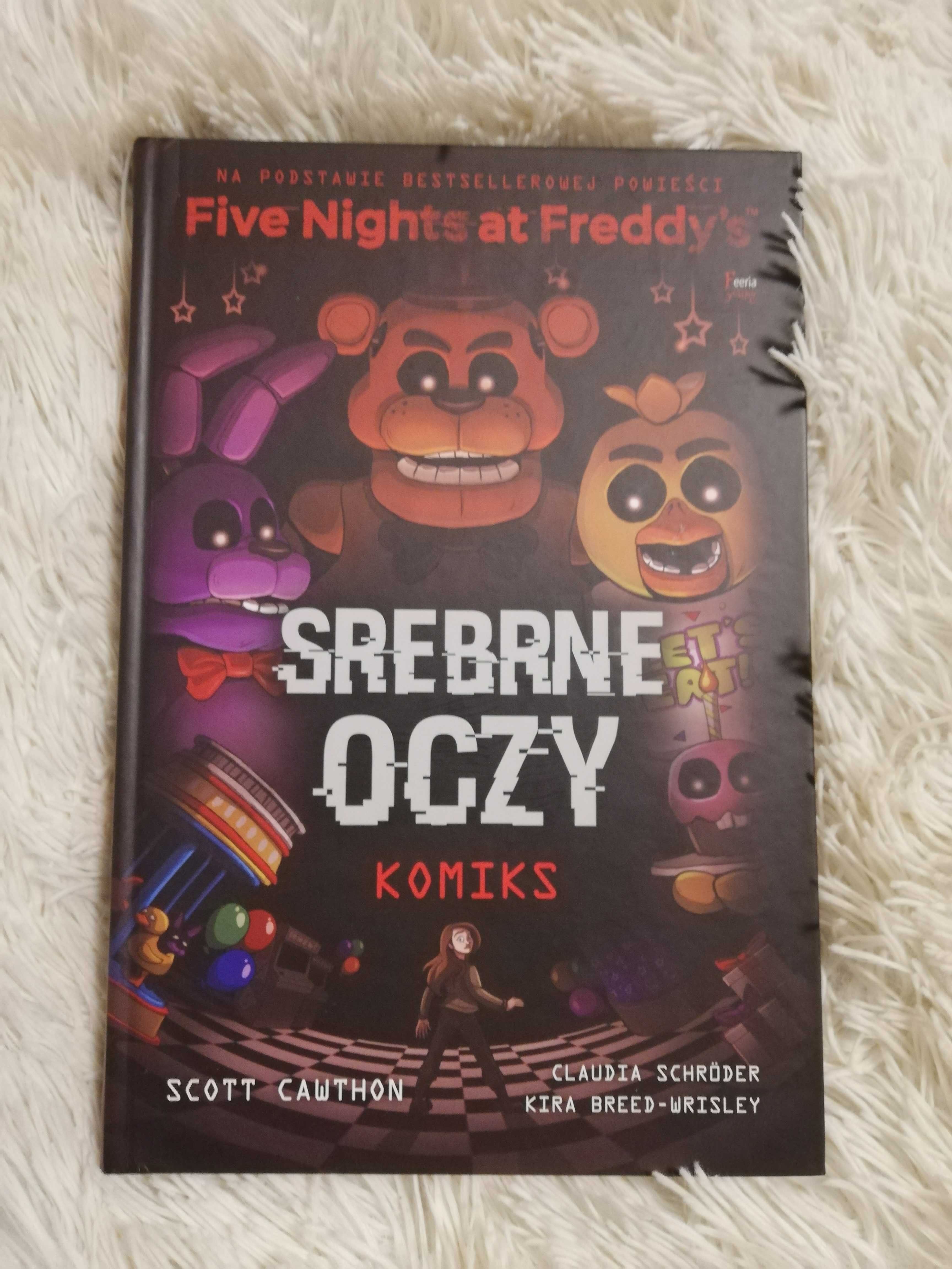 Five Nights at Freddys srebrne oczy Scott Cawthon książka, komiks Five