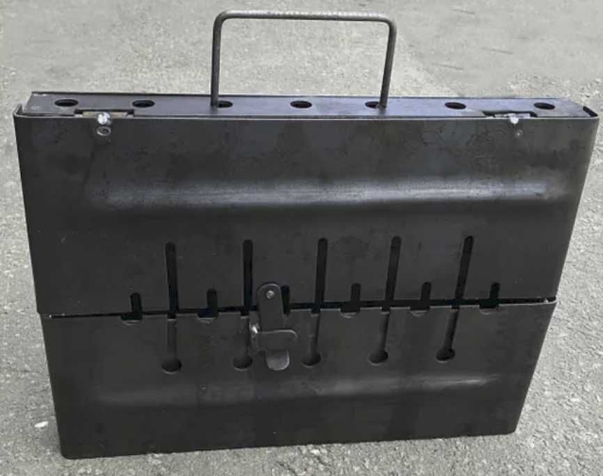 Мангал валіза розбірна переносна на 6 шампурів 2 мм