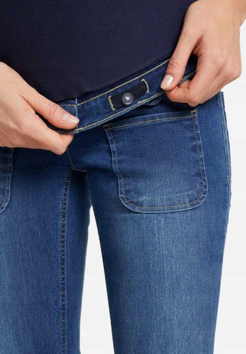 Spodnie NOWE ciążowe 50 dżinsy jeansy duże Bonprix plus size nadstawka