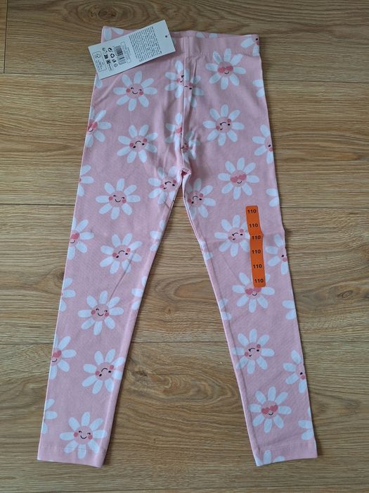 NOWE getry legginsy rozmiar 110 kwiaty