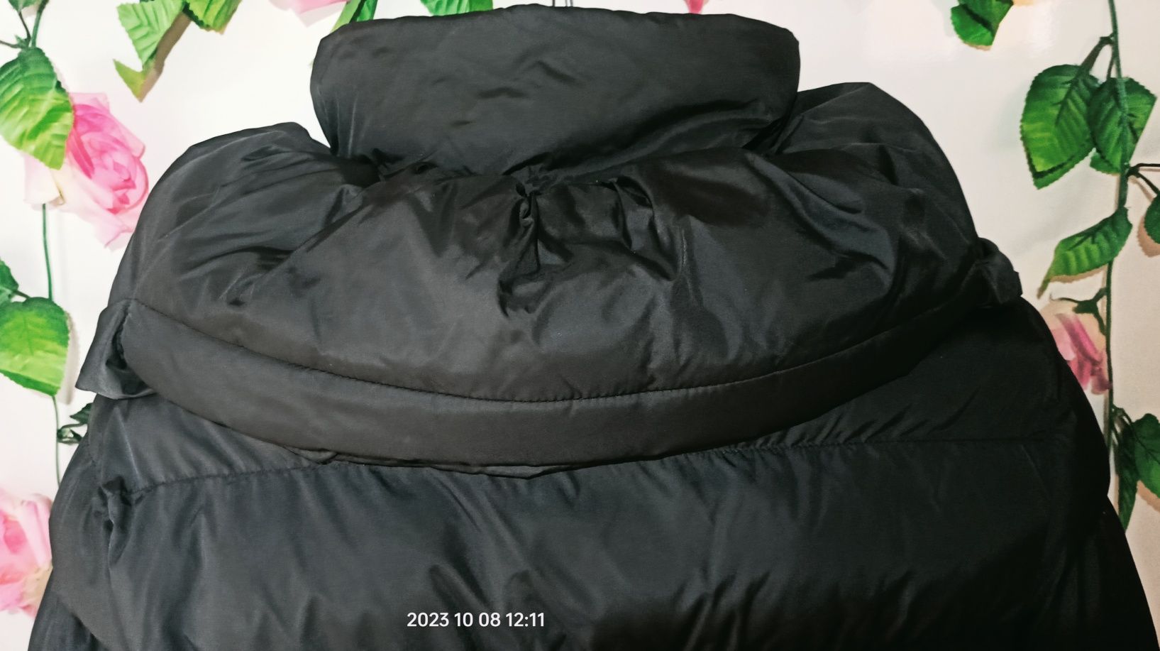 Czarny Płaszcz Kurtka zima HV-EXP79 40 (L) defekt
