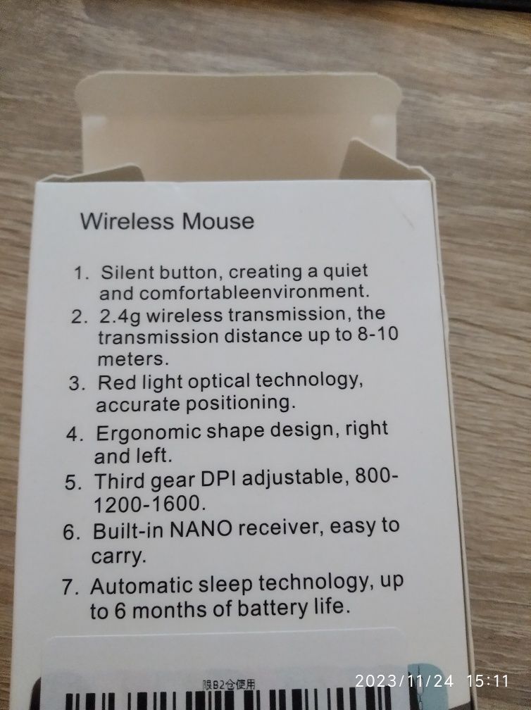 Myszka bezprzewodowa Bluetooth ładowana nowa