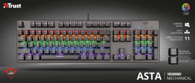 Механічна ігрова клавіатура GXT 865 Asta mechanical keyboard 22630