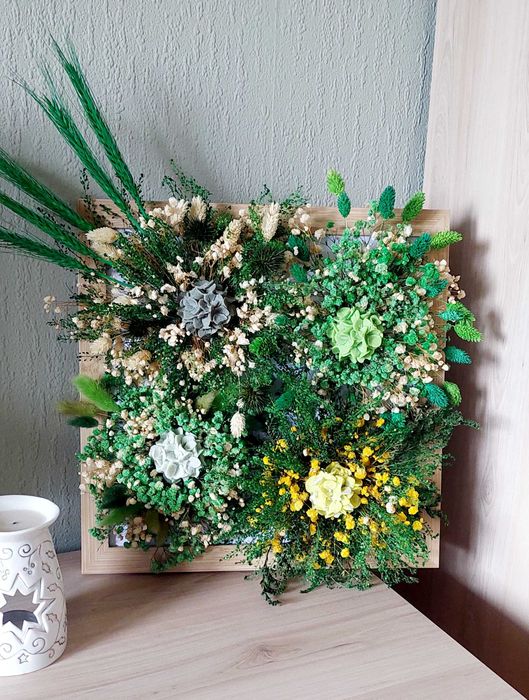 Obraz 3D z suszonych kwiatów