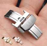 Zapięcie klamra motylkowa 18mm do zegarka Tissot srebrna