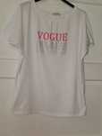 T-shirt biały w cyrkonie