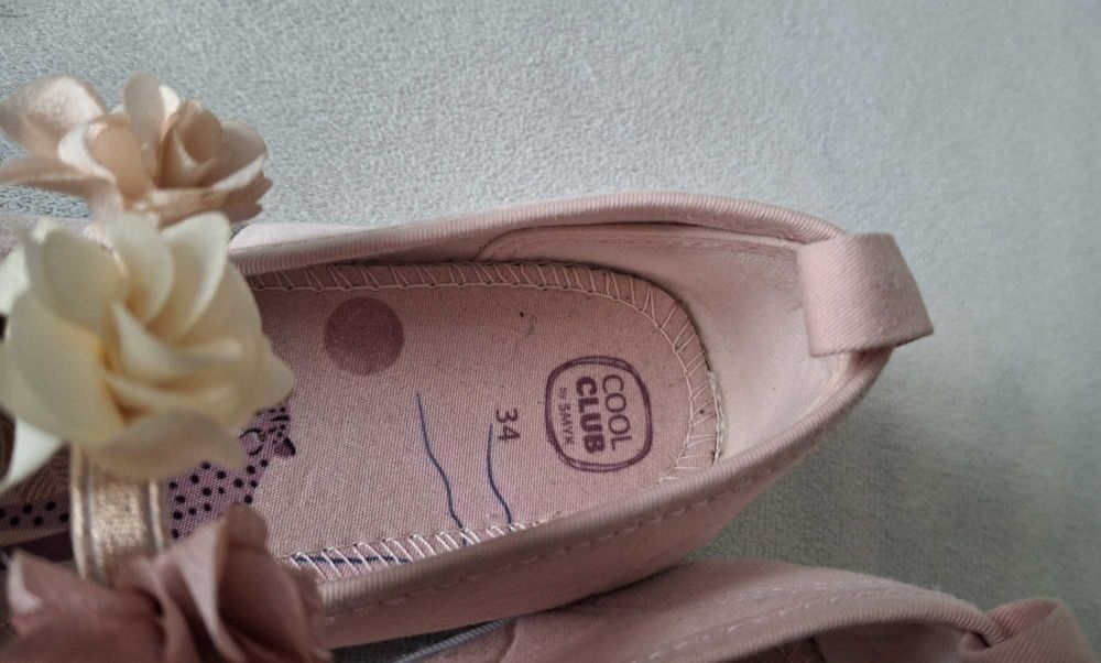 Cool Club wygodne obuwie zmienne baleriny kapcie dziewczęce j. nowe 34