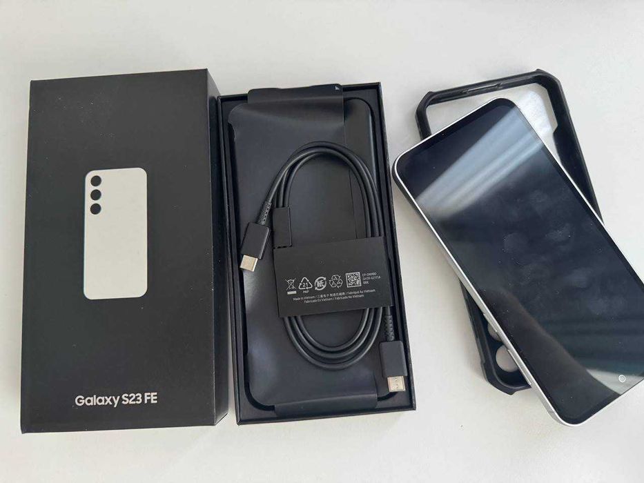 Продам Samsung S23FE 8/256GB White, коробка, чохол, гарний стан