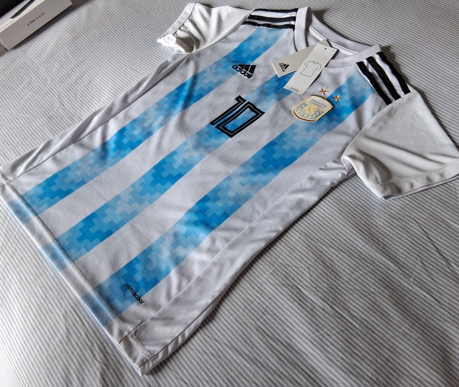 Camisola de futebol da Argentina do Messi