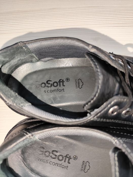 Eleganckie skórzane półbuty męskie 40