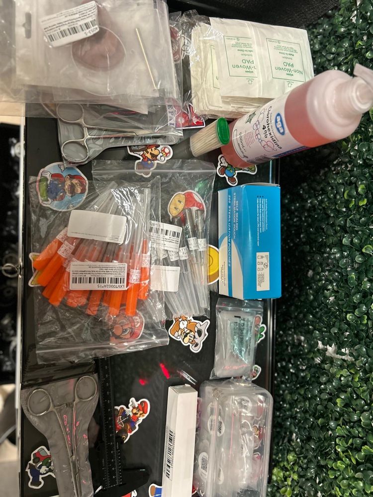Body piercing kit completo profissionais