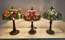 Tiffany lampy witrażowe stołowe / nocne Art deco