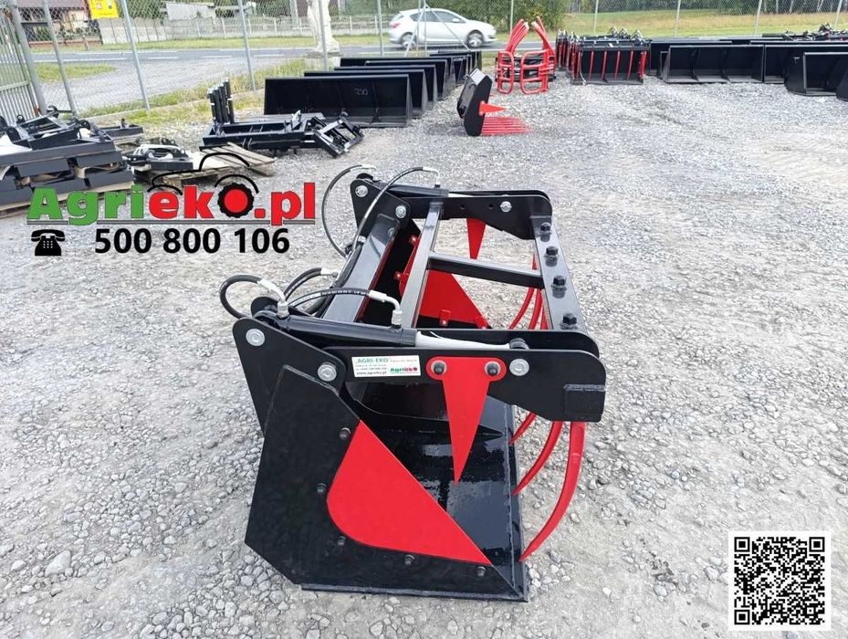 Krokodyl / chwytak do Bobcat — 0,9m → 1,6m 1-2 siłowniki szybki montaż