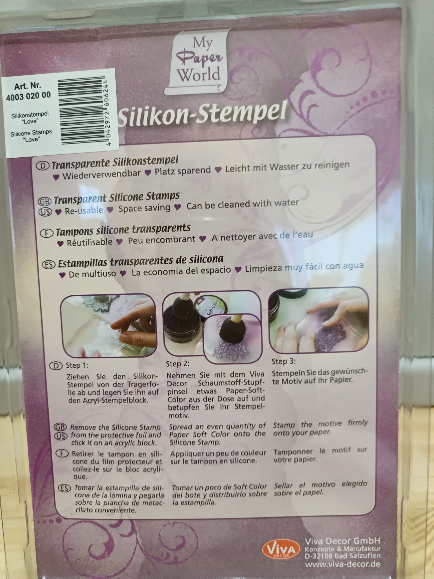 Stemple silikonowe ślubne scrapbooking nowe