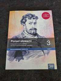 Podręcznik "Ponad słowami" klasa 3, część 1 (bardzo dobry stan)