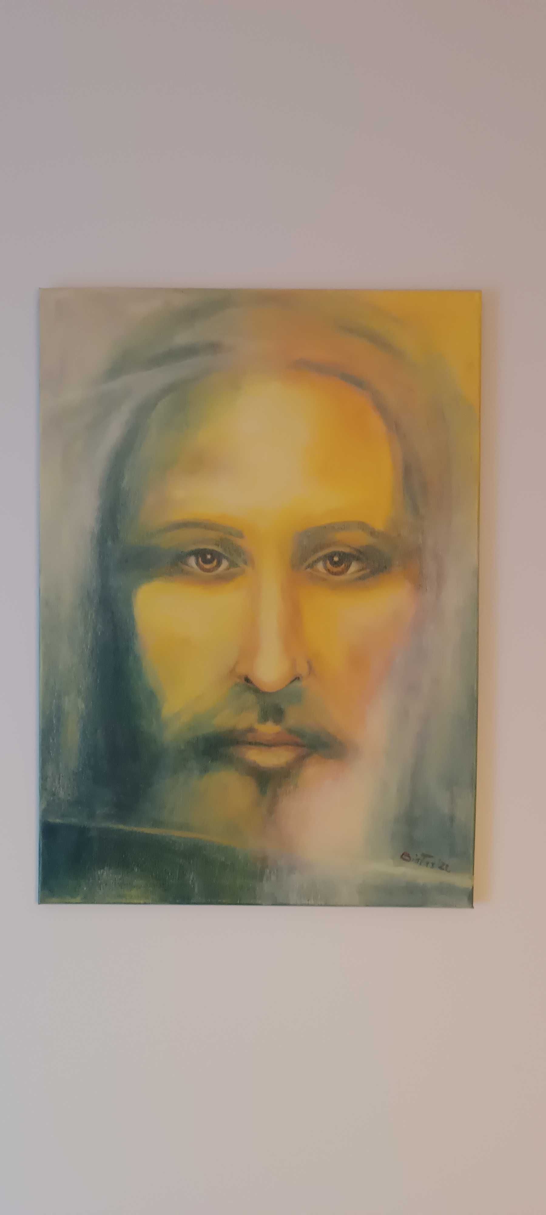 Obraz olejny na płótnie - Jezus wymiary 50x70