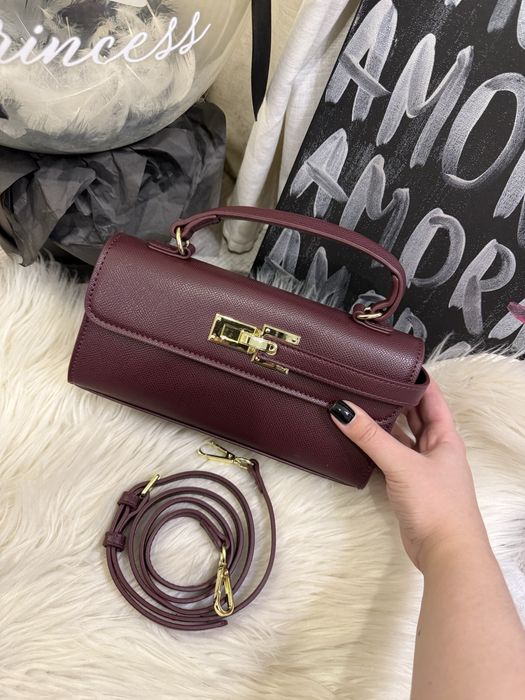 Сумка бургунді jw Pei з пильником
