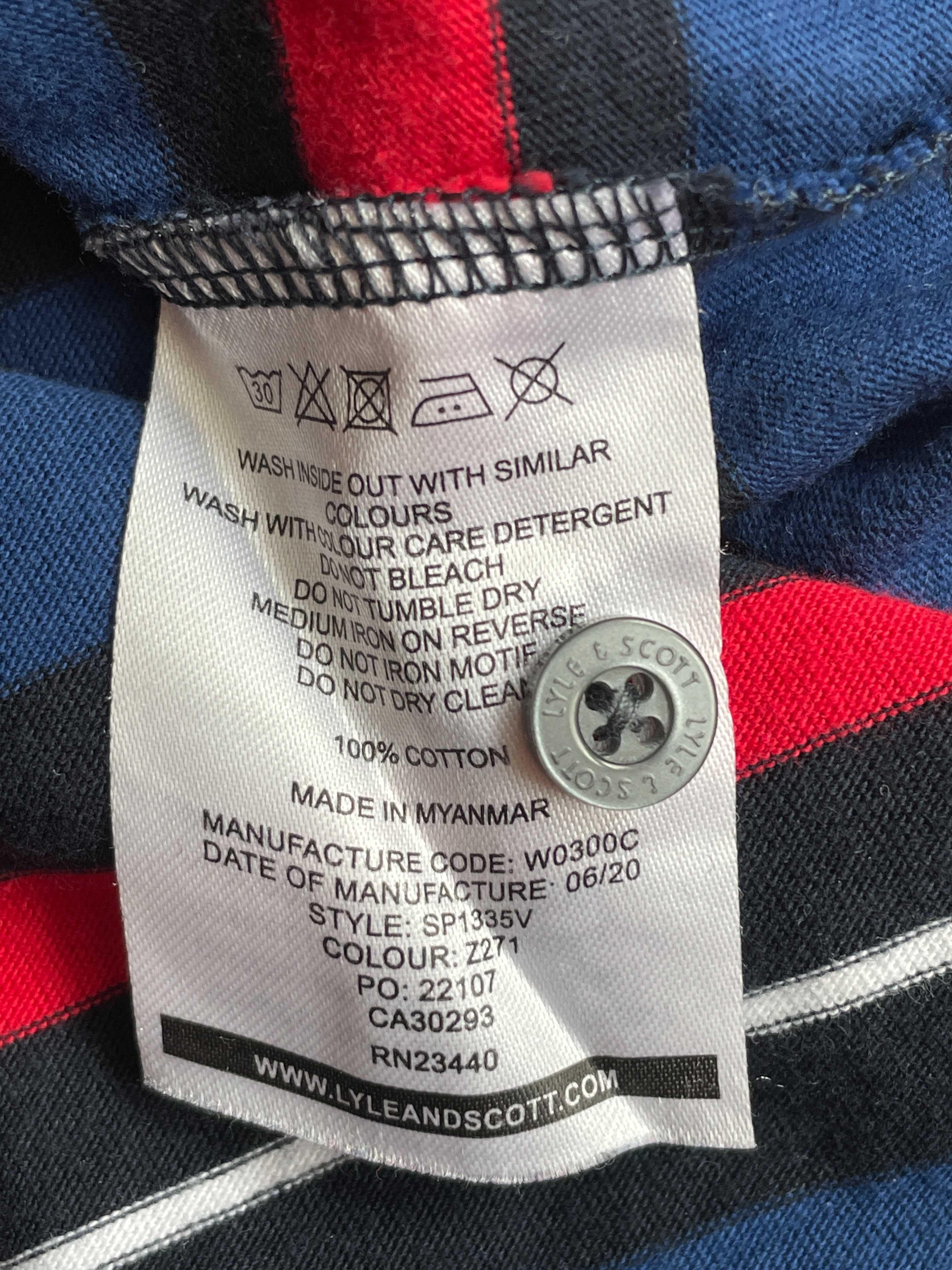 Поло\Футболка Lyle & Scott Relaxed Fit Striped Polo