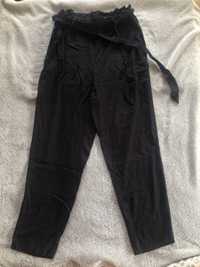 Czarne cienkie spodnie H&M