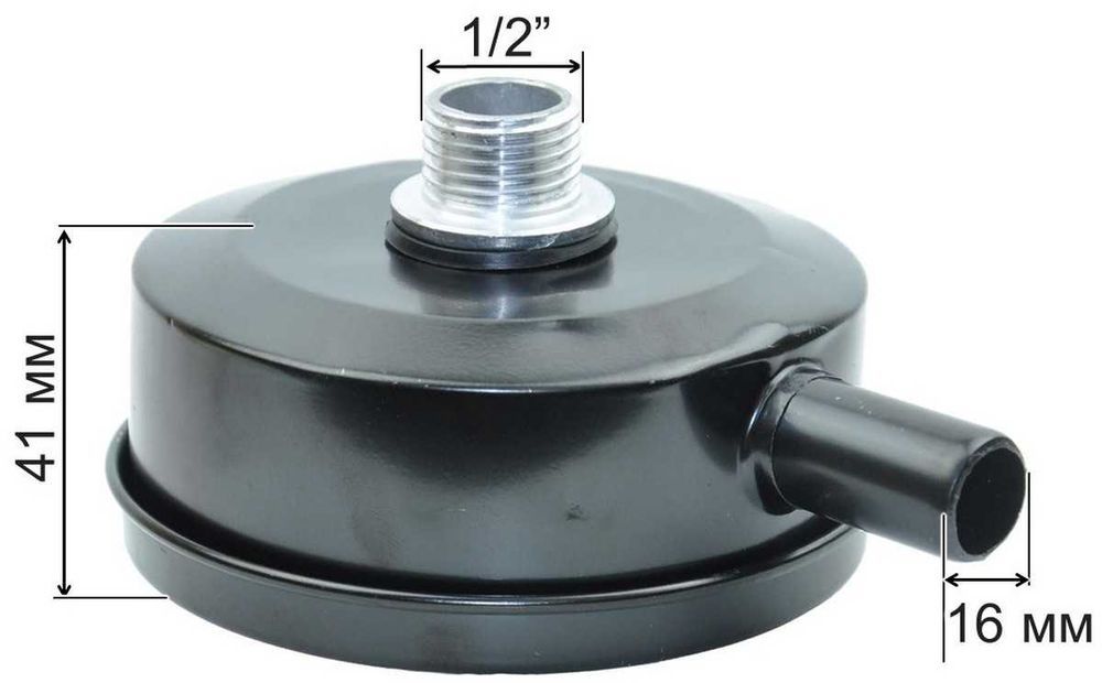 Фильтр воздушный компрессора металл 1/2" D95мм, комп020