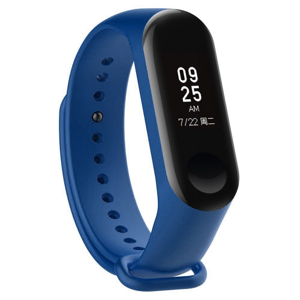 Silikonowa opaska zamienna do Xiaomi Mi Band 4 / Mi Band 3 granatowa