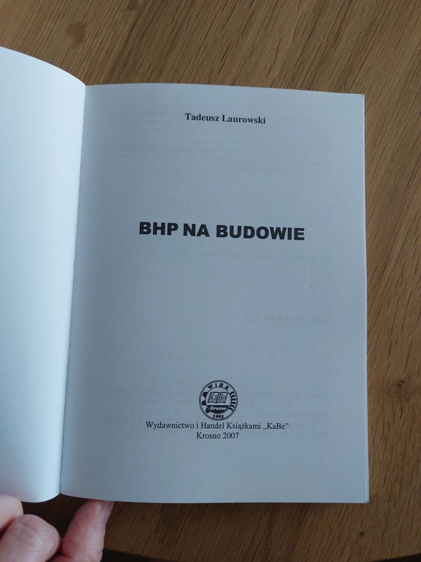 BHP na budowie, książka