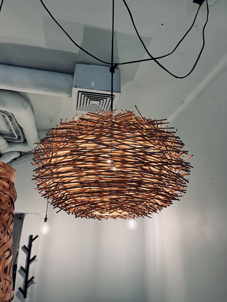 Lampa wiszaca | abazur | lampa boho | lampa trawa morska