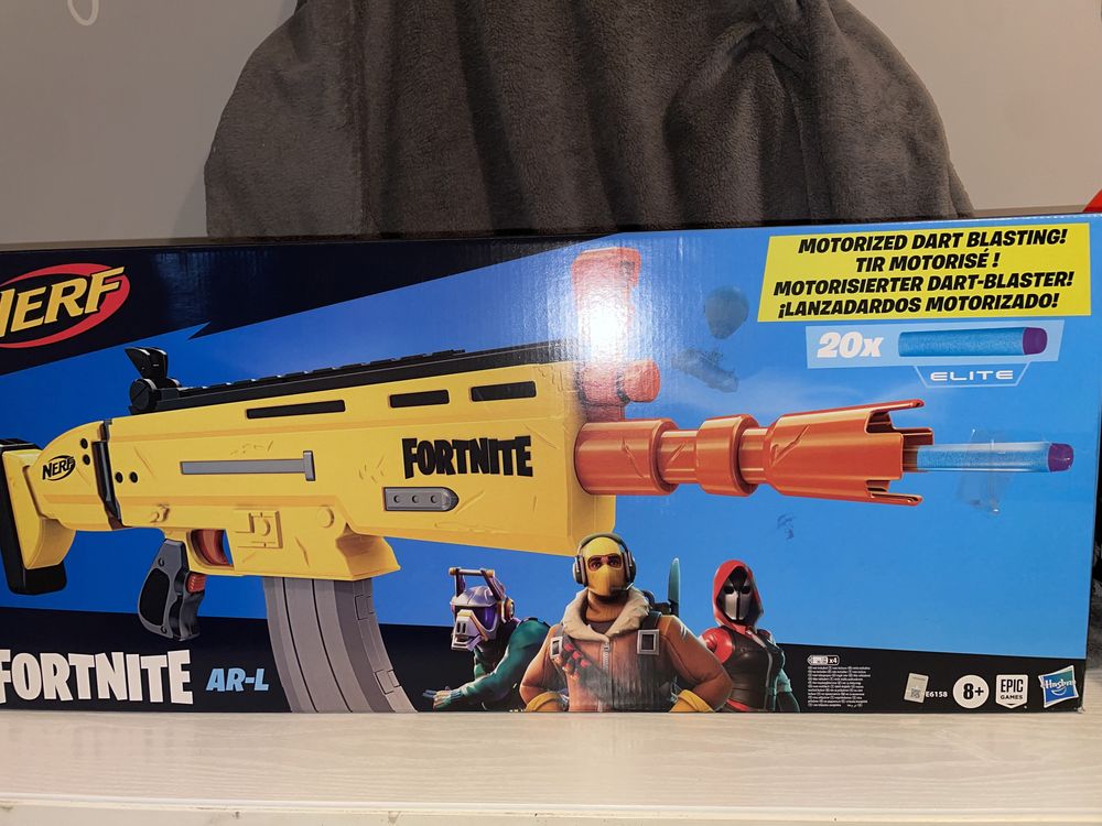 Mega wyrzutnia strzałek nerf fortnite Risky Reeler AR-L E6158