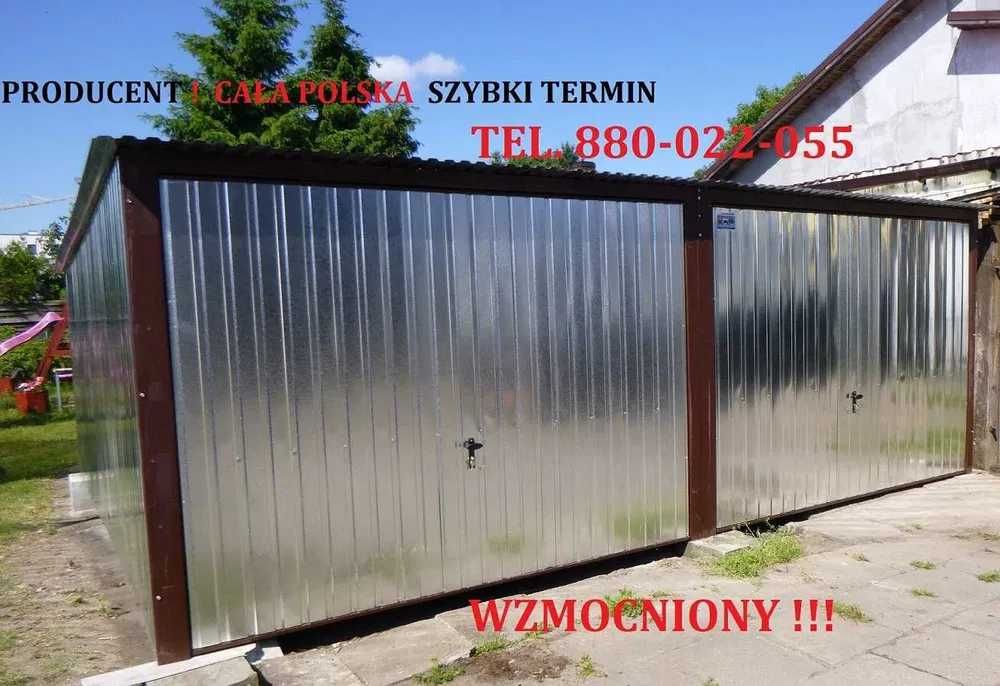 Garaż blaszany BLASZAK Garaże blaszane 3x5 4x5 4x6 5x6 CAŁY KRAJ raty!