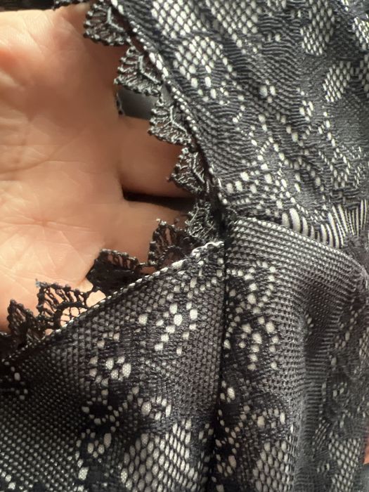 Сукня гіпюрова чорна-сіра