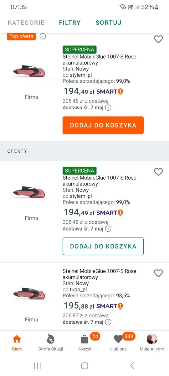 Akumlatorowy pistolet do kleju Steinel MobileGlue MG 1007-S