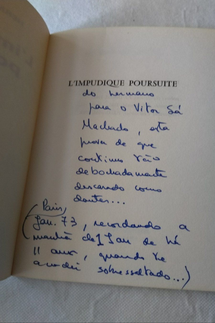 L' Impudique Poursuite