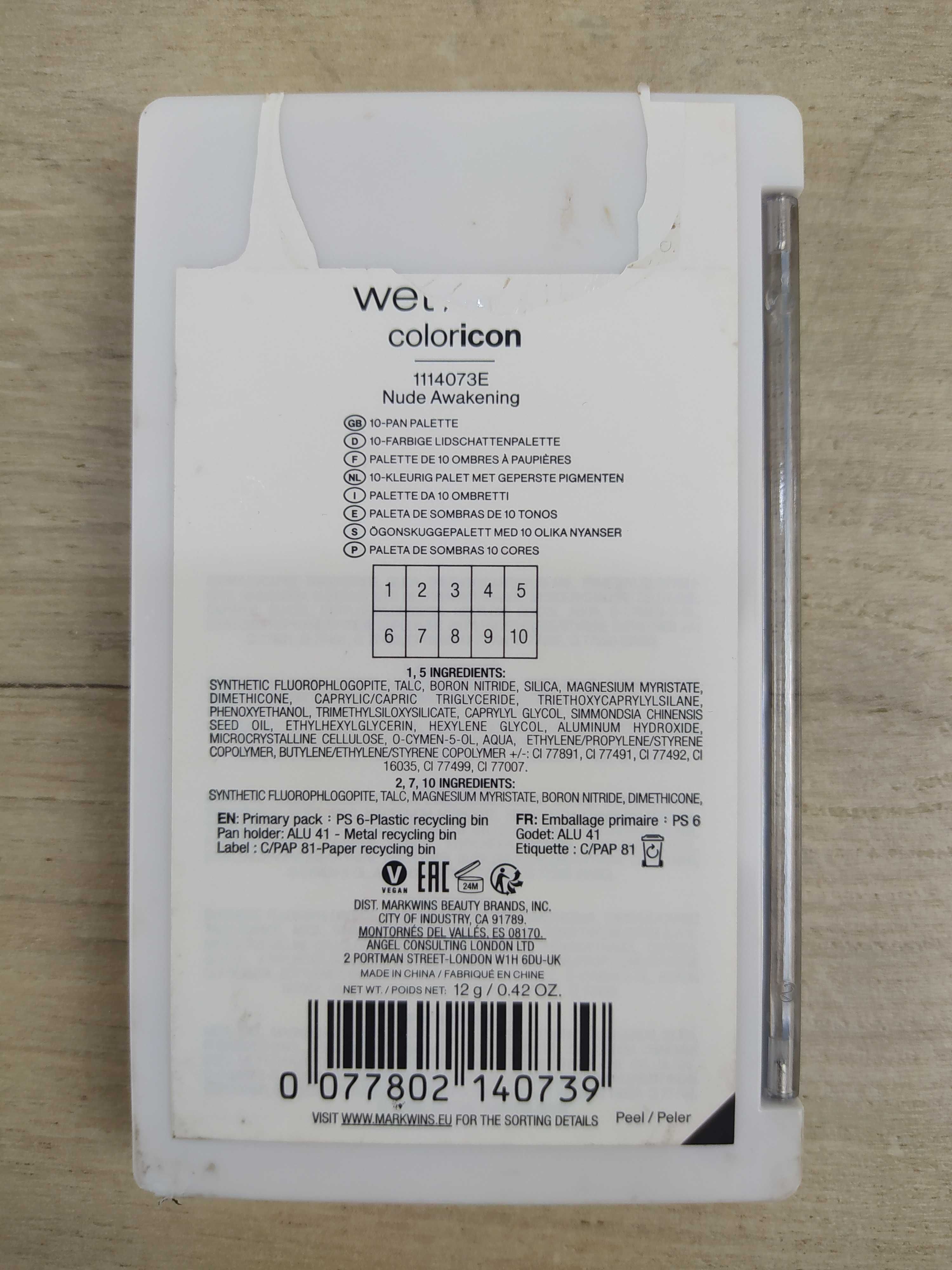 Wet n Wild Color Icon Nude Awakening Paleta cieni do powiek
