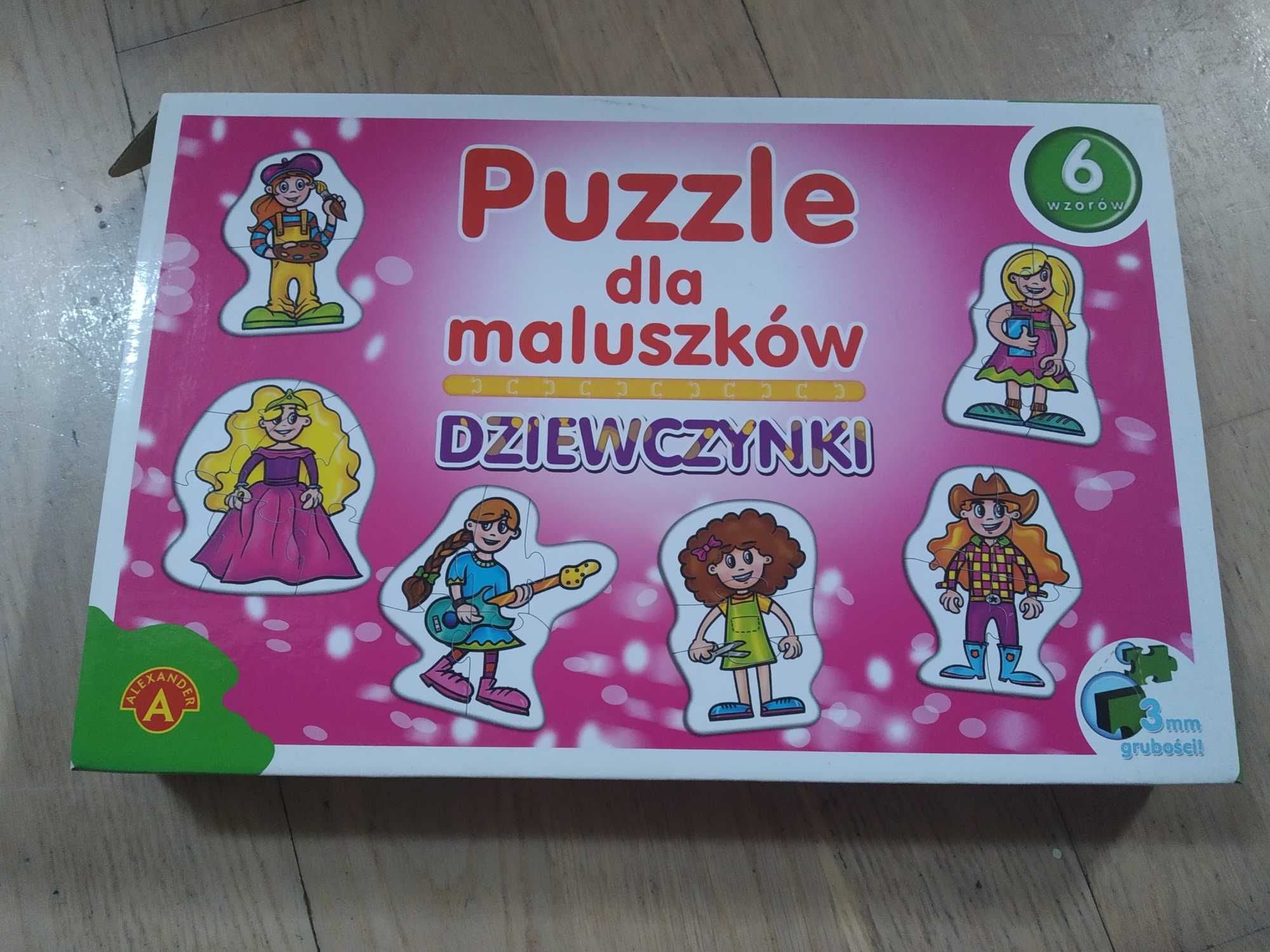 Puzzle dla dzieci - postacie Dziewczynki 2+