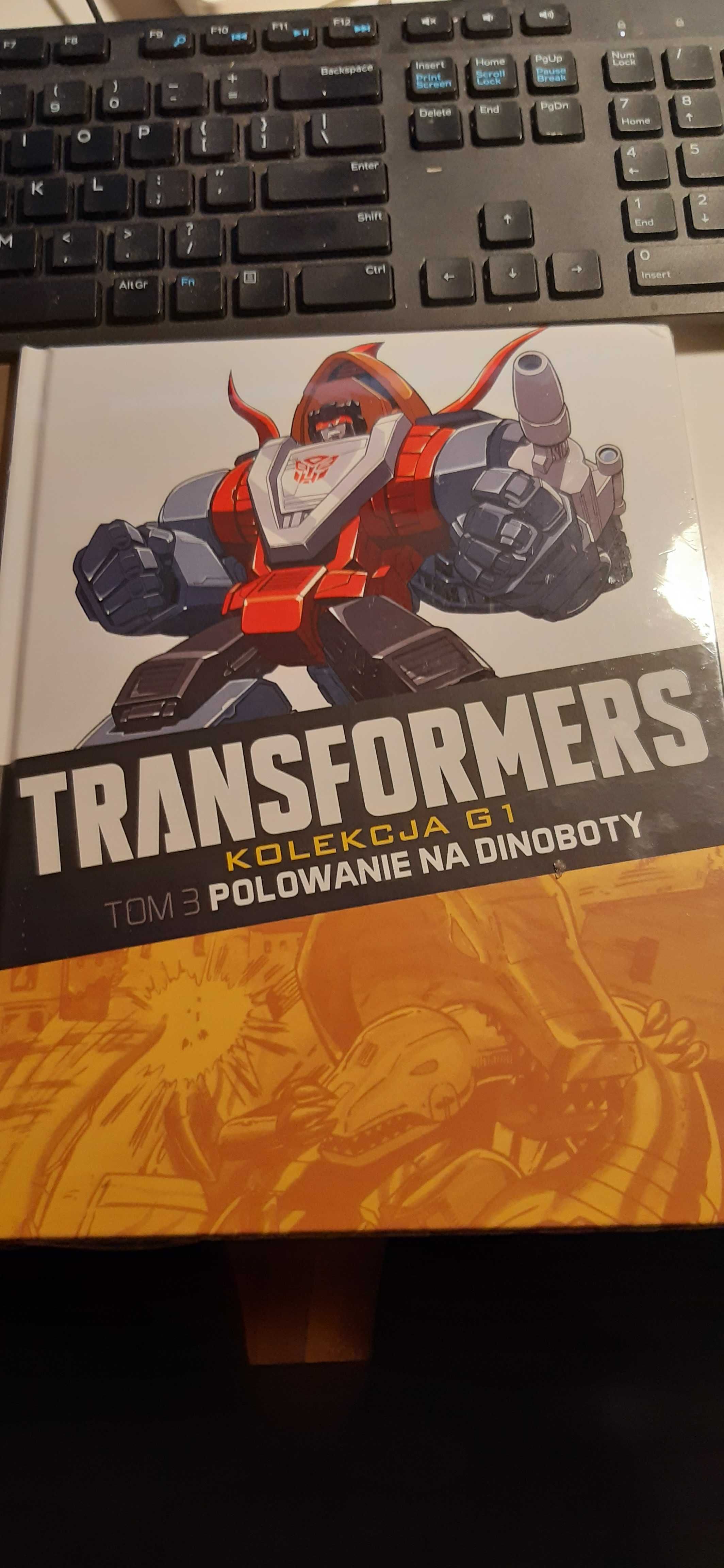 Nowy komiks Transformers TOM 3 Polowanie na dinoboty folia