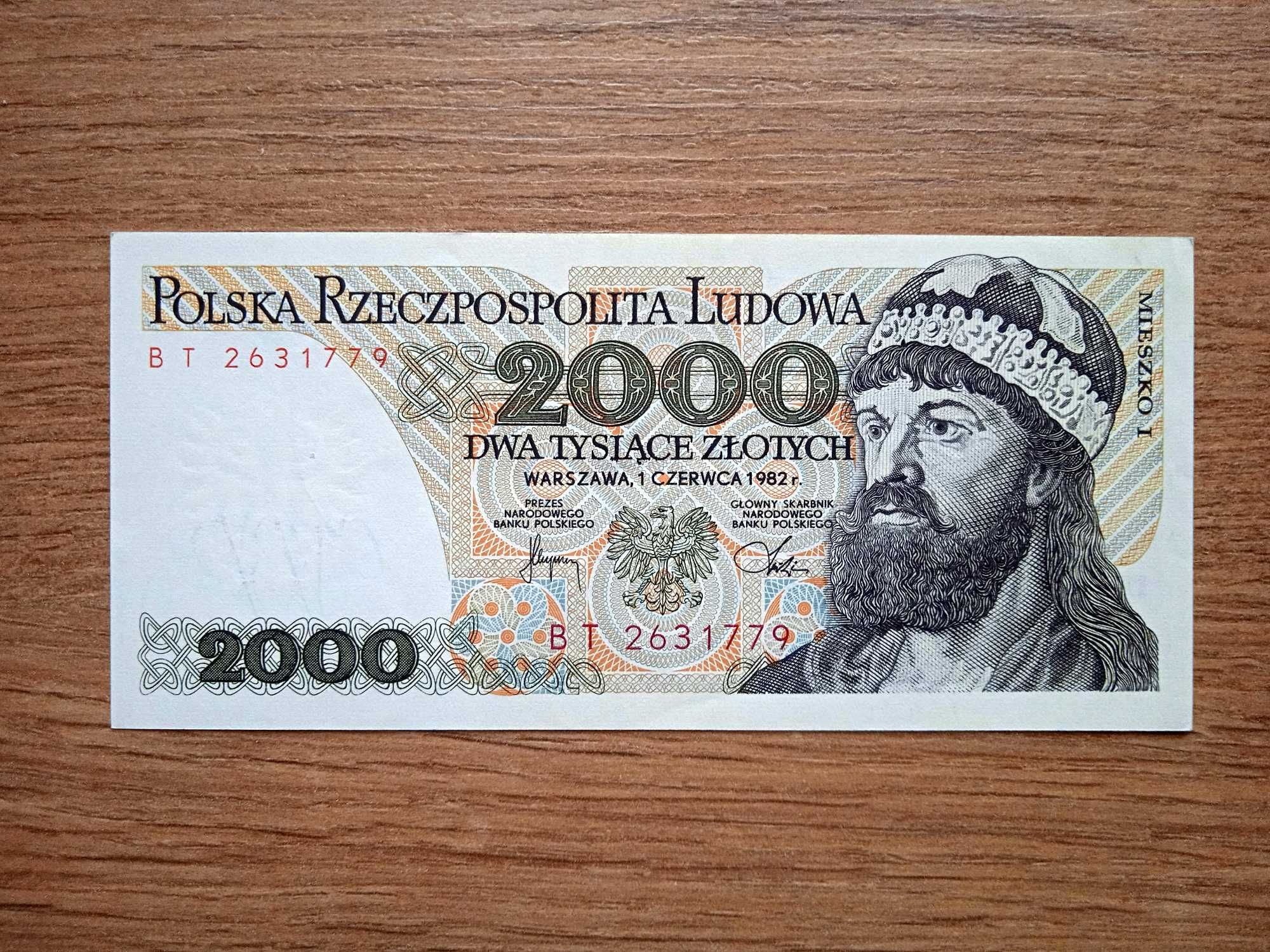 2000 zł 1982   BT   st.1 UNC