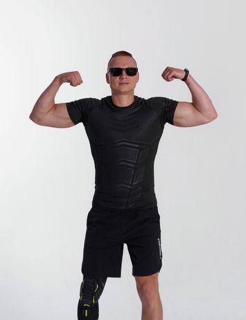 Чоловіча компресійна футболка для фітнесу та спорту SportLife