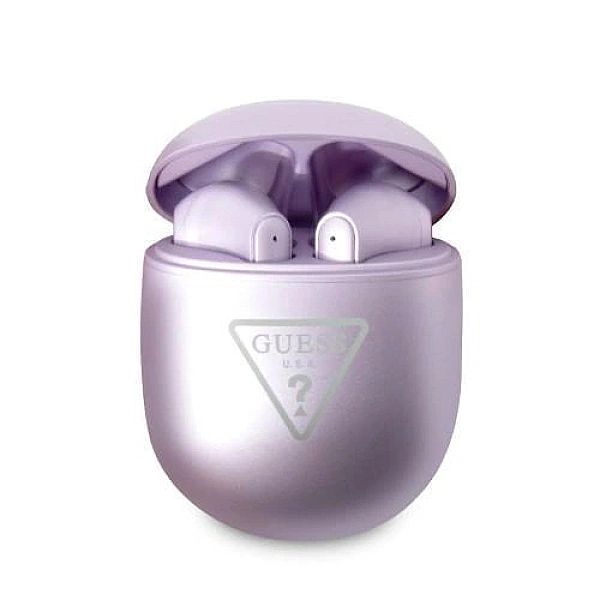 Guess słuchawki Bluetooth GUTWST82TRU TWS + stacja dokująca purpurowy/