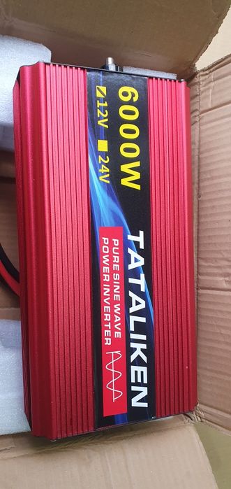 Инвертор 12/220В TATALIKEN 6000w,чистый синус,чиста синусоїда,інвертор