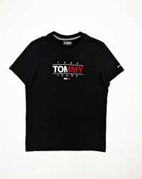 Tommy Hilfiger czarna koszulka t-shirt XS logo