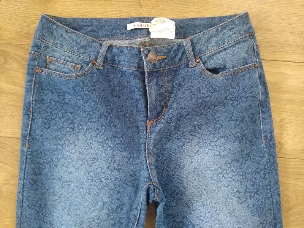 Spodnie S / M jeans 36 38 wzory