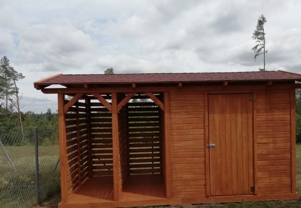 Drewutnia na drewno opałowe 4,5 m na 2m-LISTOPAD, GRUDZIEŃ