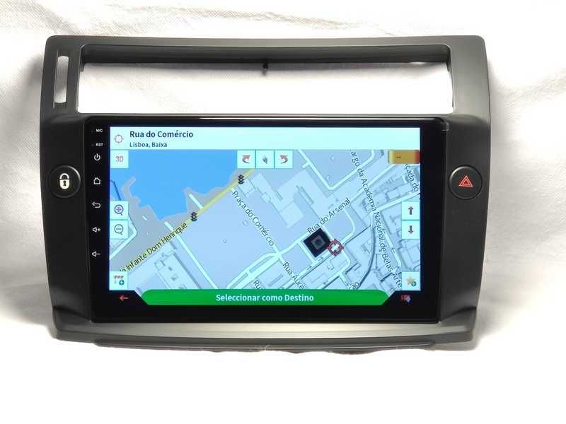 Rádio Citroen C4  - Android 11 – 2 DIN GPS WIFI - Preto