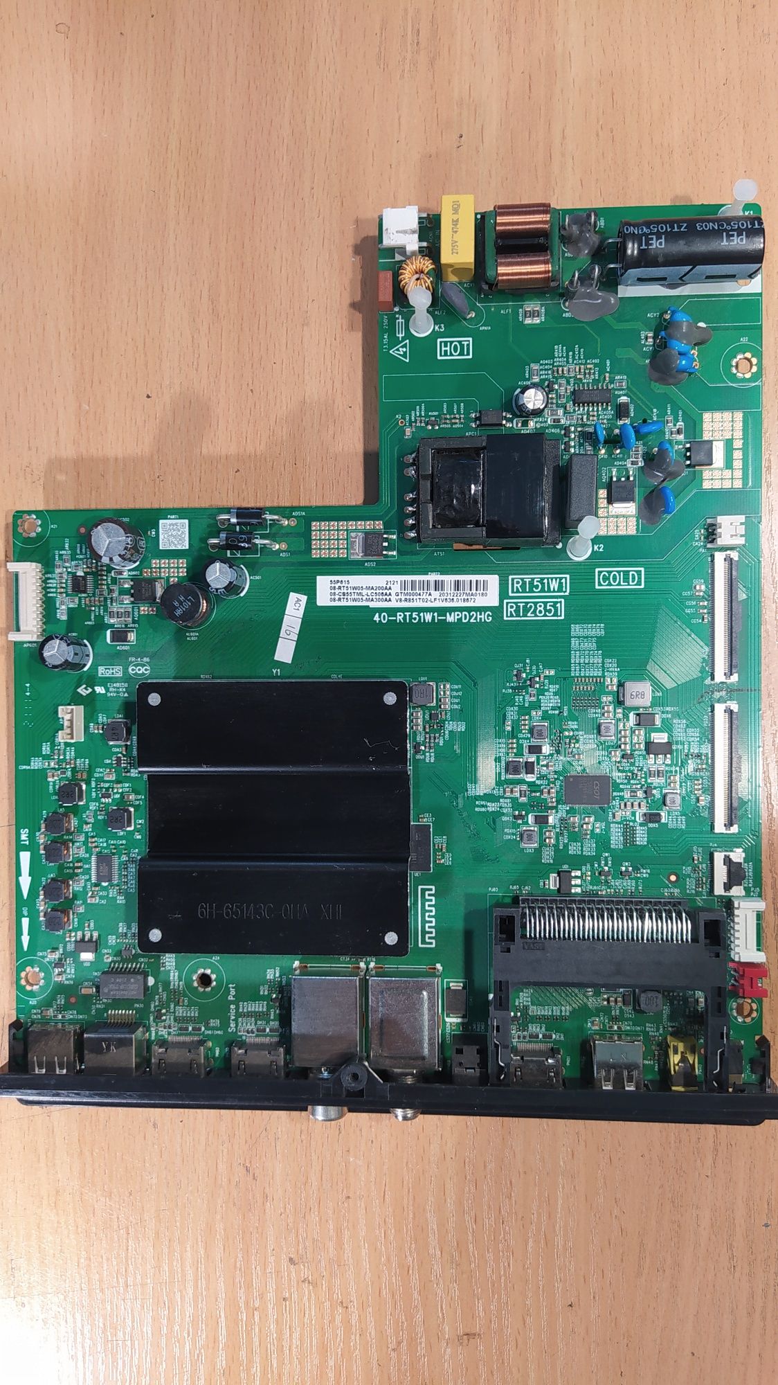 Плата main ТВ TCL 55p615