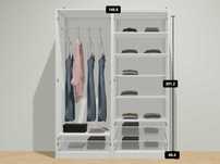 Szafa IKEA PAX 150 cm z wyposażeniem – jak nowa!